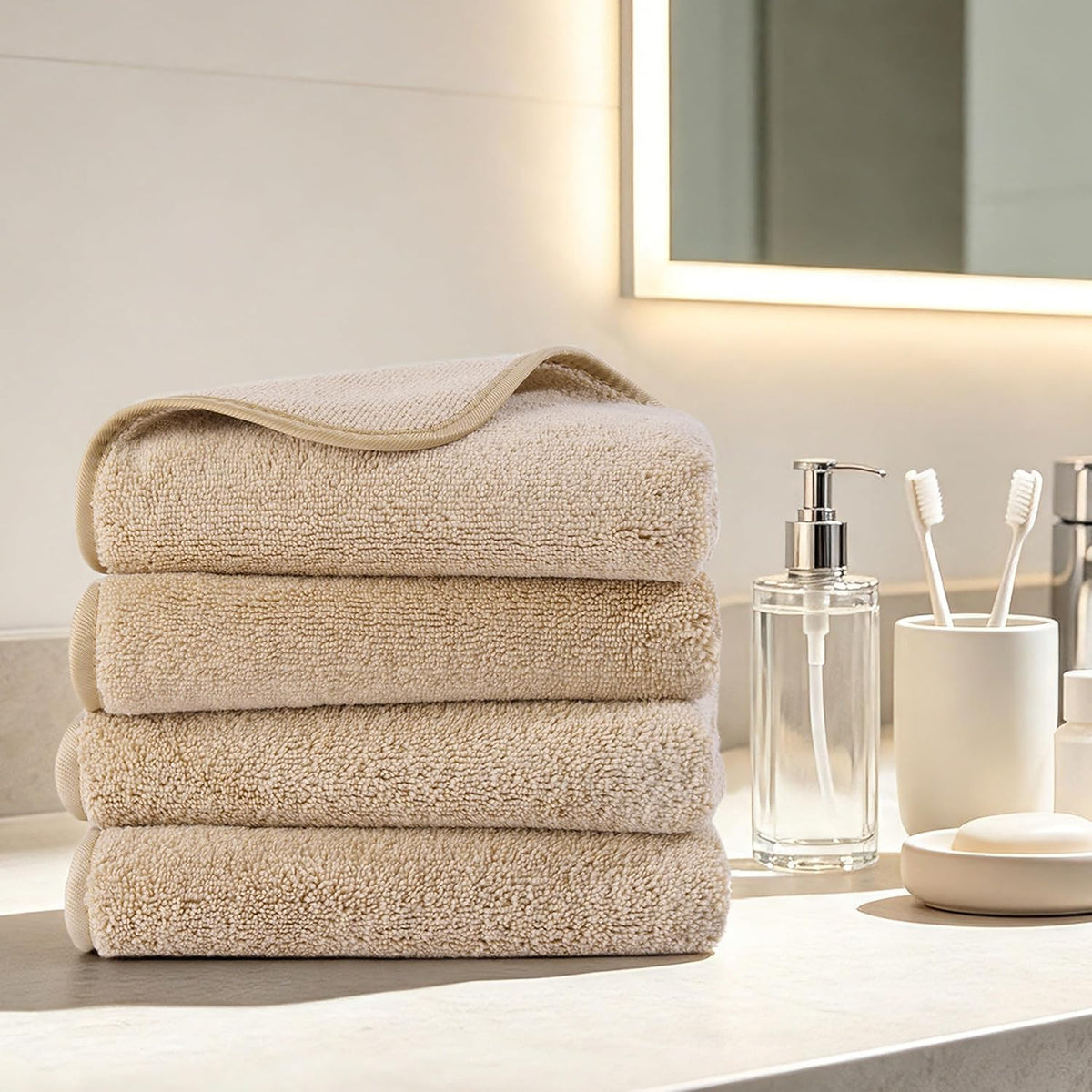 330 GSM Poly Blend Microfiber Quick Dry Hand Towel, 16x30 in