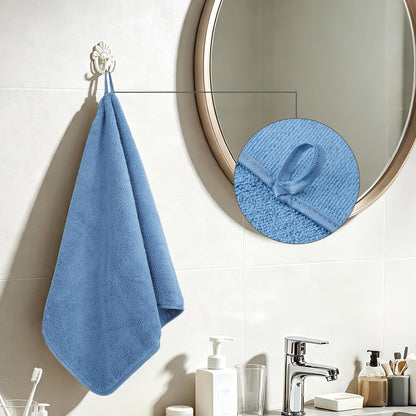 330 GSM Poly Blend Microfiber Quick Dry Hand Towel, 16x30 in