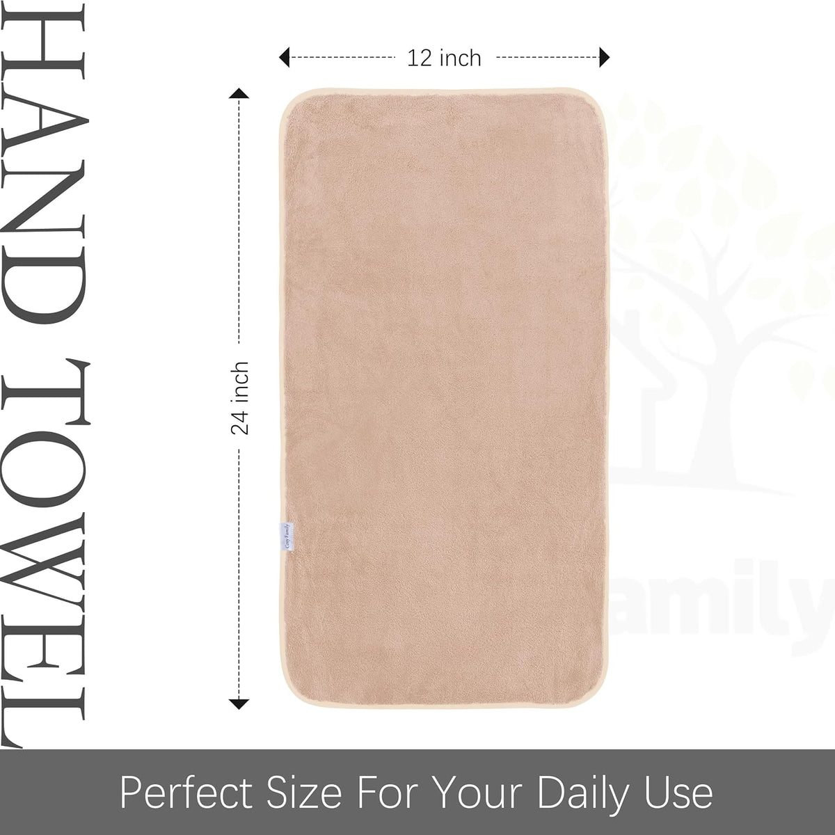 Ultra Soft Microfiber Absorbent Hand Towel, Silk Hemming Towels for Bathroom - Quick Drying - Perfect for Bath, Fitness, Gym, Shower, Hotel, and Spa - 16x28 Inch, Warm Color