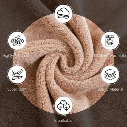 Ultra Soft Microfiber Absorbent Hand Towel, Silk Hemming Towels for Bathroom - Quick Drying - Perfect for Bath, Fitness, Gym, Shower, Hotel, and Spa - 16x28 Inch, Warm Color