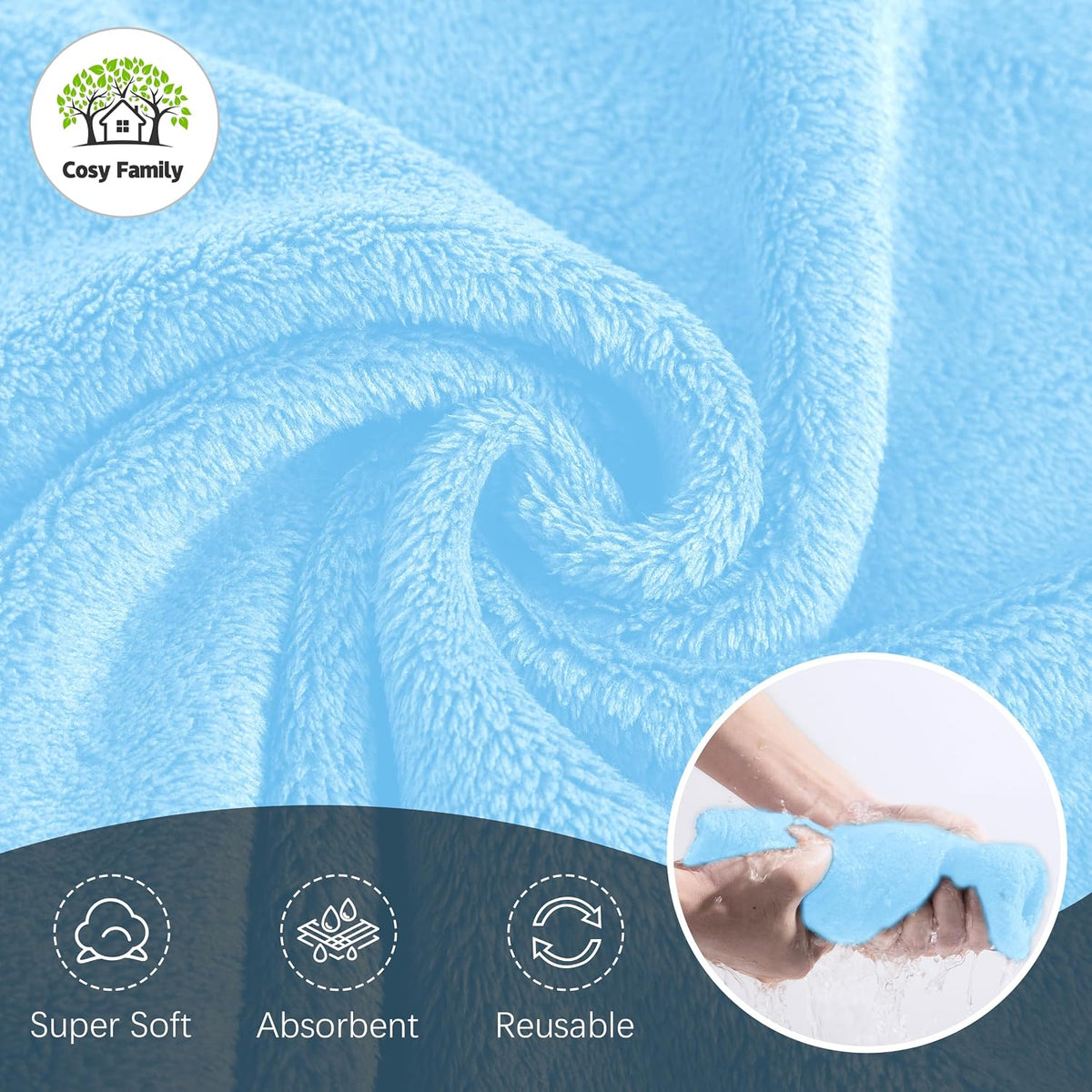 Ultra Soft Microfiber Absorbent Hand Towel, Silk Hemming Towels for Bathroom - Quick Drying - Perfect for Bath, Fitness, Gym, Shower, Hotel, and Spa - 16x28 Inch, Warm Color