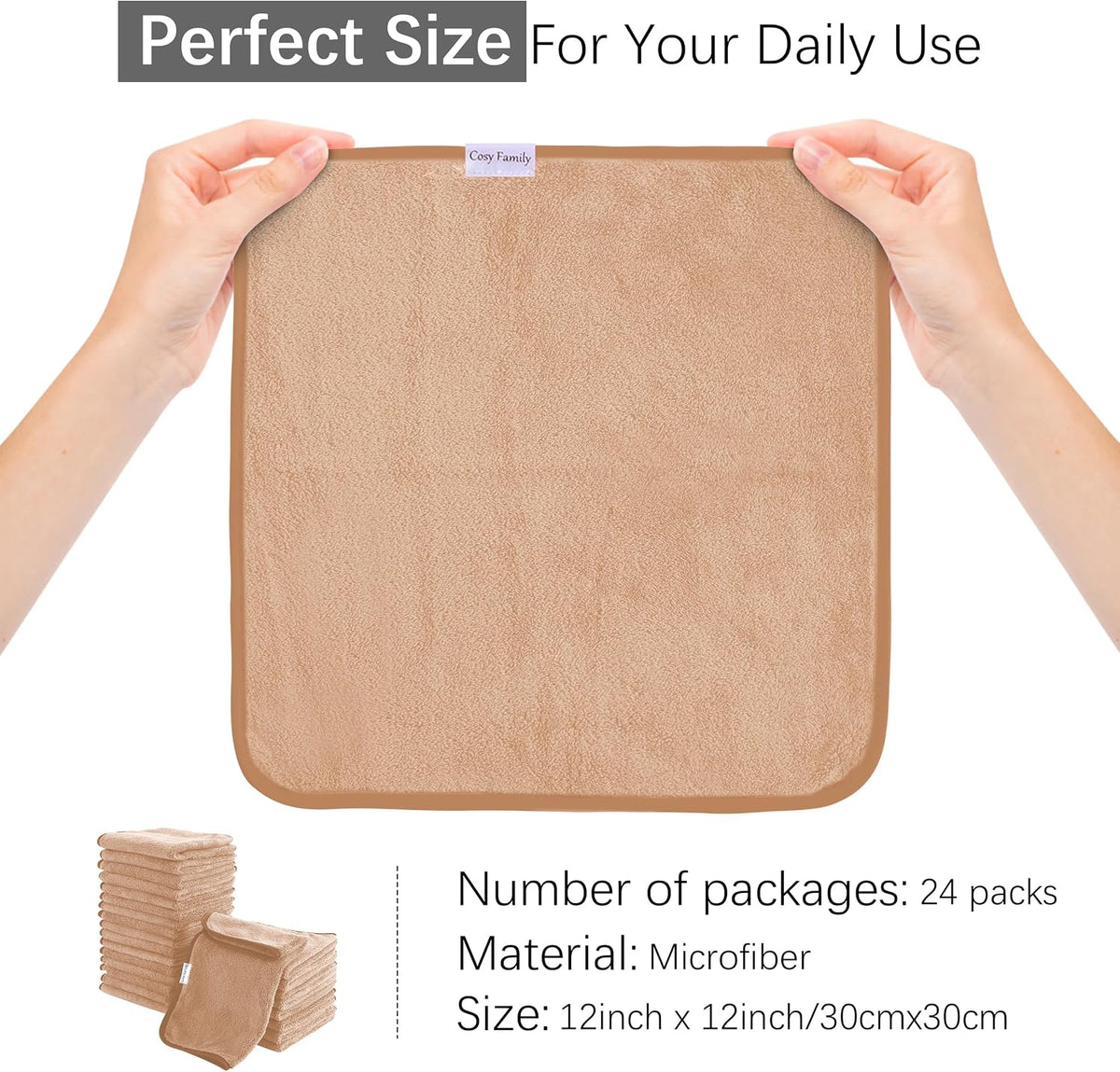 Ultra Soft Microfiber Absorbent Hand Towel, Silk Hemming Towels for Bathroom - Quick Drying - Perfect for Bath, Fitness, Gym, Shower, Hotel, and Spa - 16x28 Inch, Warm Color