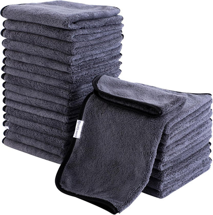 Ultra Soft Microfiber Absorbent Hand Towel, Silk Hemming Towels for Bathroom - Quick Drying - Perfect for Bath, Fitness, Gym, Shower, Hotel, and Spa - 16x28 Inch, Warm Color