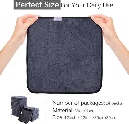 Ultra Soft Microfiber Absorbent Hand Towel, Silk Hemming Towels for Bathroom - Quick Drying - Perfect for Bath, Fitness, Gym, Shower, Hotel, and Spa - 16x28 Inch, Warm Color