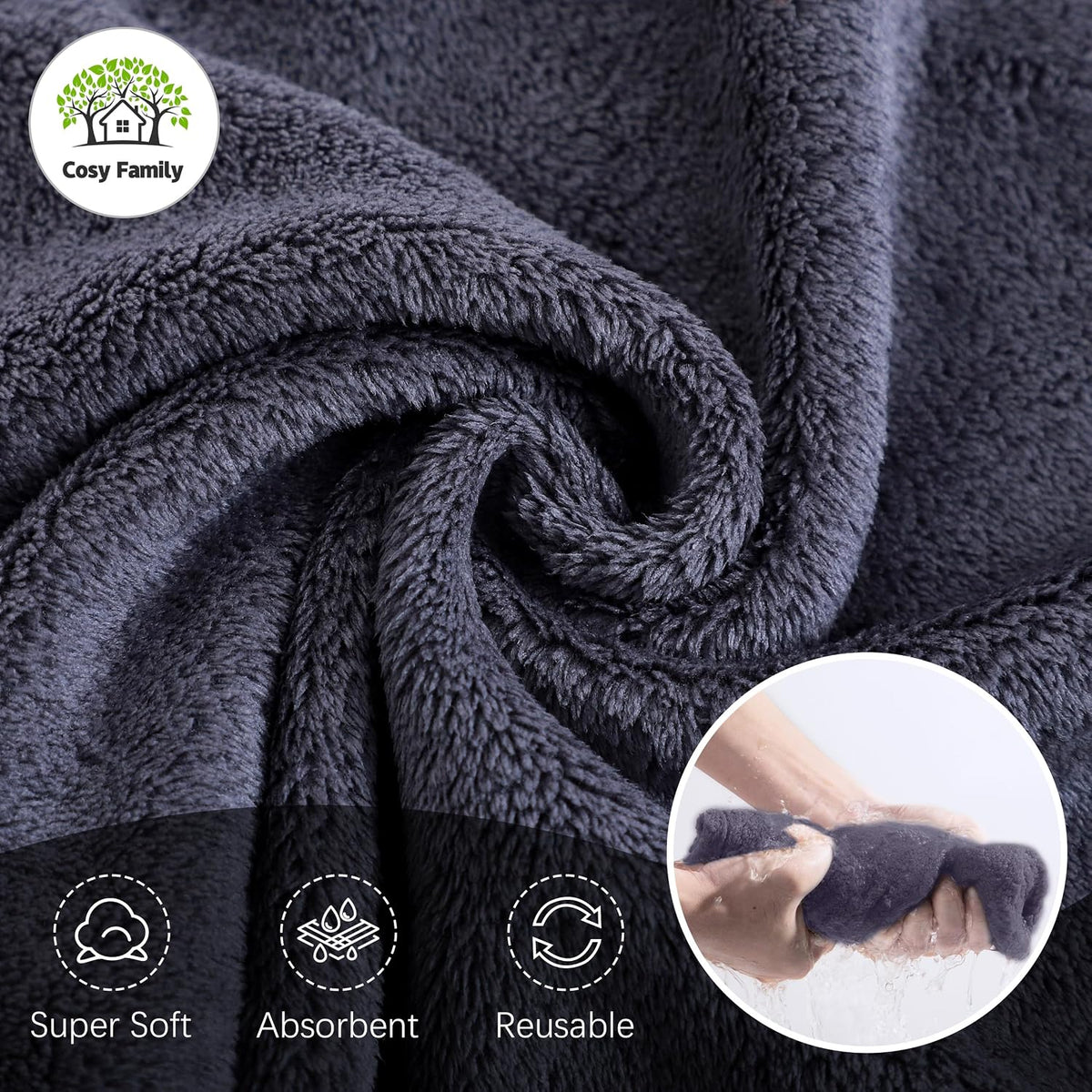 Ultra Soft Microfiber Absorbent Hand Towel, Silk Hemming Towels for Bathroom - Quick Drying - Perfect for Bath, Fitness, Gym, Shower, Hotel, and Spa - 16x28 Inch, Warm Color