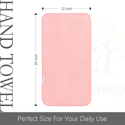 Ultra Soft Microfiber Absorbent Hand Towel, Silk Hemming Towels for Bathroom - Quick Drying - Perfect for Bath, Fitness, Gym, Shower, Hotel, and Spa - 16x28 Inch, Warm Color