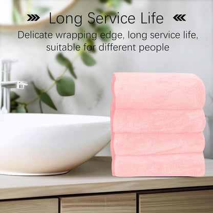 Ultra Soft Microfiber Absorbent Hand Towel, Silk Hemming Towels for Bathroom - Quick Drying - Perfect for Bath, Fitness, Gym, Shower, Hotel, and Spa - 16x28 Inch, Warm Color