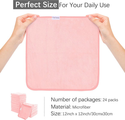 Ultra Soft Microfiber Absorbent Hand Towel, Silk Hemming Towels for Bathroom - Quick Drying - Perfect for Bath, Fitness, Gym, Shower, Hotel, and Spa - 16x28 Inch, Warm Color