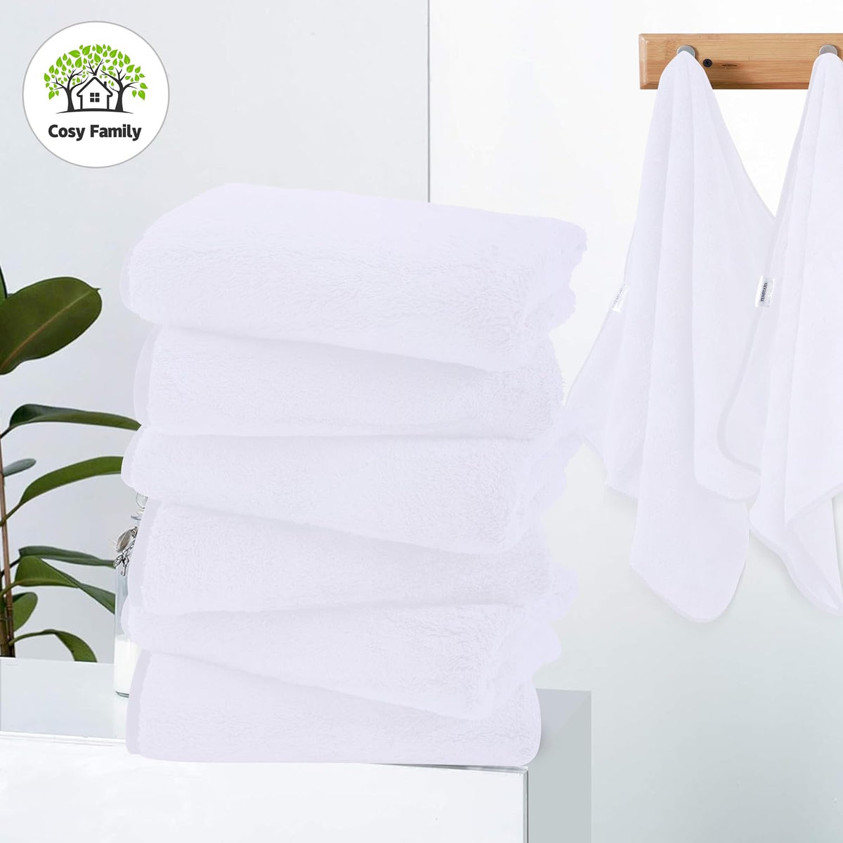 Ultra Soft Microfiber Absorbent Hand Towel, Silk Hemming Towels for Bathroom - Quick Drying - Perfect for Bath, Fitness, Gym, Shower, Hotel, and Spa - 16x28 Inch, Warm Color