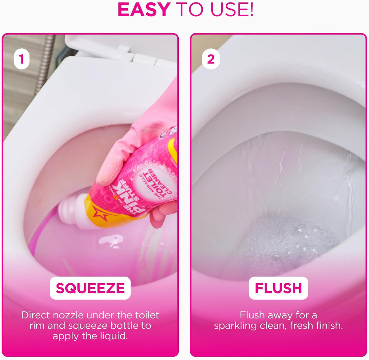 The Pink Stuff Miracle Toilet Gel Cleaner, 25 Fl Oz