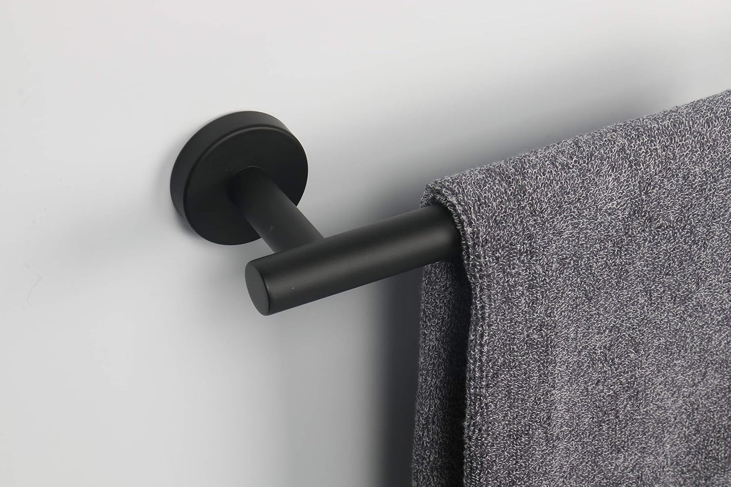 Bath Towel Bar - Thicken SUS304 Stainless Steel Bathroom Towel Holder, Towel Rod for Bathroom Heavy Duty Wall Mounted Towel Rack Hanger (16IN, Brushed Nickel)