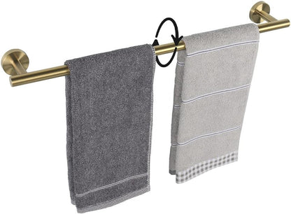 Bath Towel Bar - Thicken SUS304 Stainless Steel Bathroom Towel Holder, Towel Rod for Bathroom Heavy Duty Wall Mounted Towel Rack Hanger (16IN, Brushed Nickel)