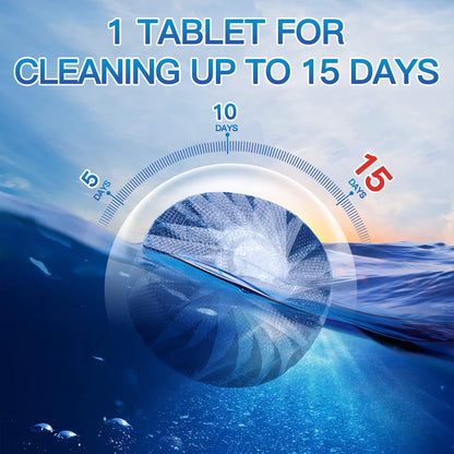 Toilet Bowl Cleaner Tablets, 30 Pack, Auto Cleaning, Long-Lasting