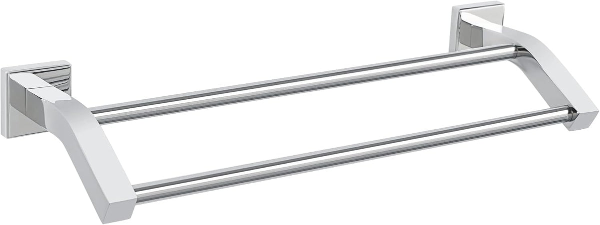 Double Towel Bar,24" Double Towel Racks for Bathroom,Polished Chrome