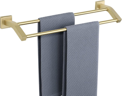 Double Towel Bar,24" Double Towel Racks for Bathroom,Polished Chrome