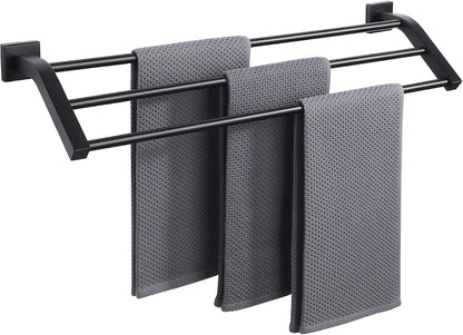 Double Towel Bar,24" Double Towel Racks for Bathroom,Polished Chrome