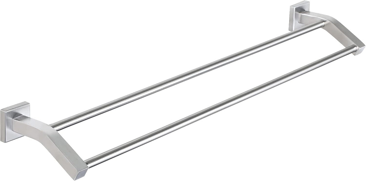 Double Towel Bar,24" Double Towel Racks for Bathroom,Polished Chrome