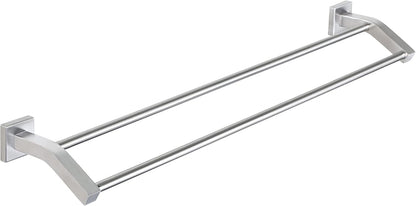 Double Towel Bar,24" Double Towel Racks for Bathroom,Polished Chrome