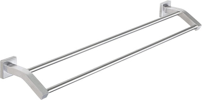 Double Towel Bar,24" Double Towel Racks for Bathroom,Polished Chrome