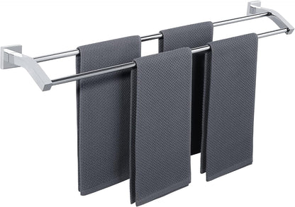 Double Towel Bar,24" Double Towel Racks for Bathroom,Polished Chrome
