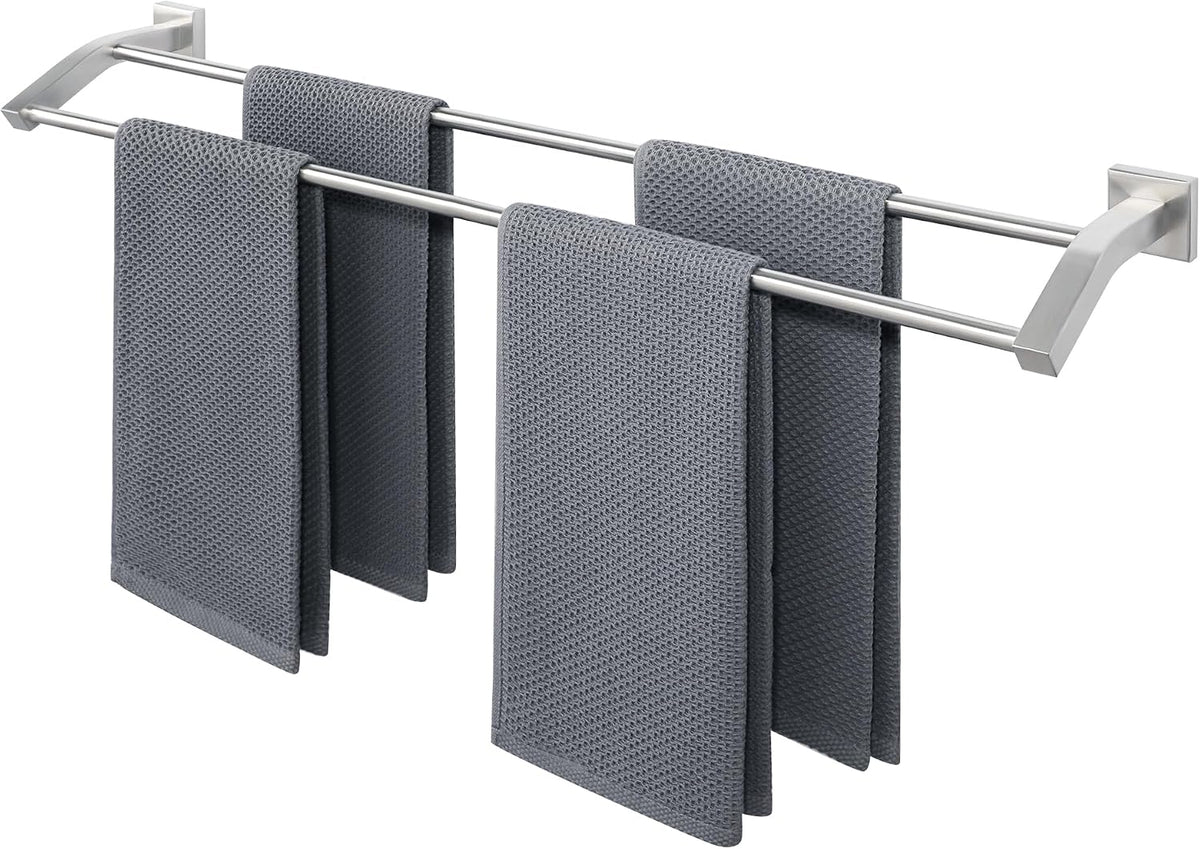 Double Towel Bar,24" Double Towel Racks for Bathroom,Polished Chrome