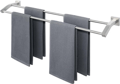 Double Towel Bar,24" Double Towel Racks for Bathroom,Polished Chrome