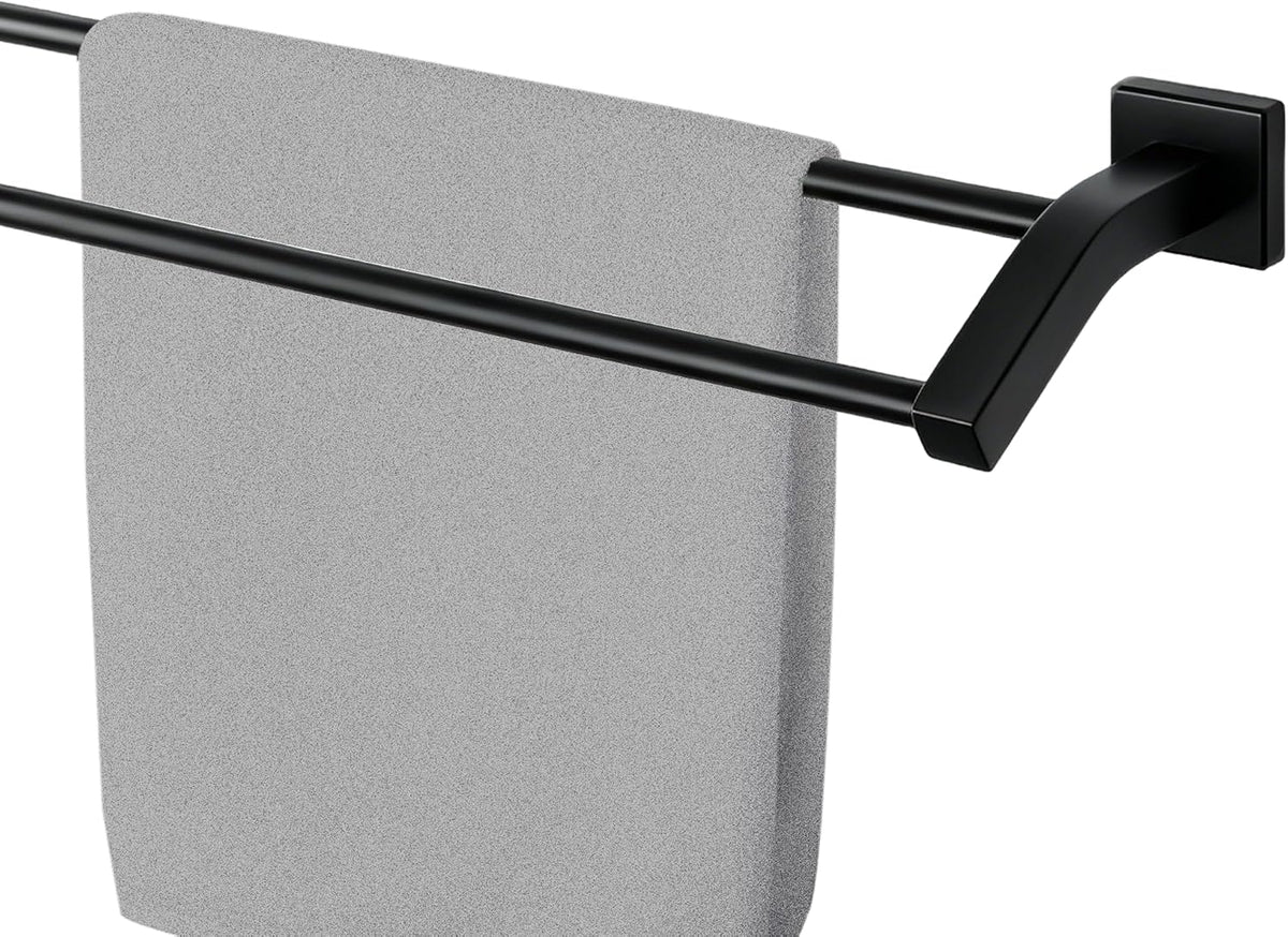 Double Towel Bar,24" Double Towel Racks for Bathroom,Polished Chrome