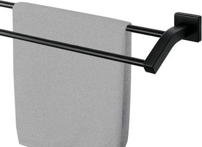 Double Towel Bar,24" Double Towel Racks for Bathroom,Polished Chrome