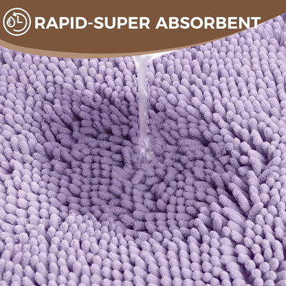 Small Bath Rug Mat,24x17 Chenille High Absorbent Latte Bathroom Mats | Non Slip with Rubber Backing Bathroom Rugs Machine Washable;Extra Soft Bath Rug ;High Absorbent And Quick Dry Microfiber mat