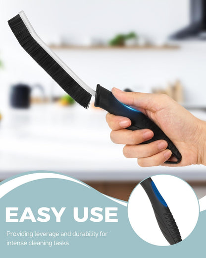Crevice Cleaning Brush - Grout Scrub Brush, House Cleaning Supplies | Small Brushes for Cleaning, Hard Bristle Tile Grout Brush Gap Cleaning Tool for Household Use, Bathroom, Kitchen (3pcs)
