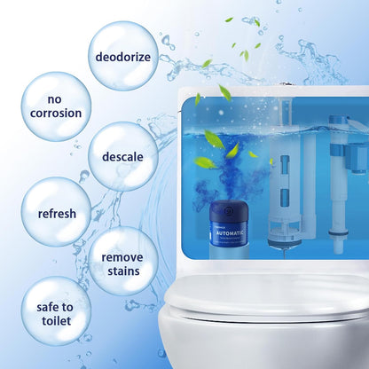 Automatic Continuous Toilet Bowl Cleaner 3 Bottles Lemon