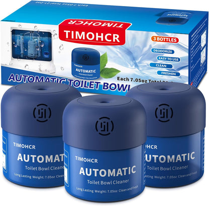 Automatic Continuous Toilet Bowl Cleaner 3 Bottles Lemon