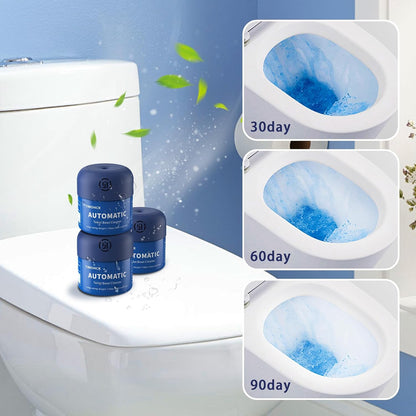 Automatic Continuous Toilet Bowl Cleaner 3 Bottles Lemon