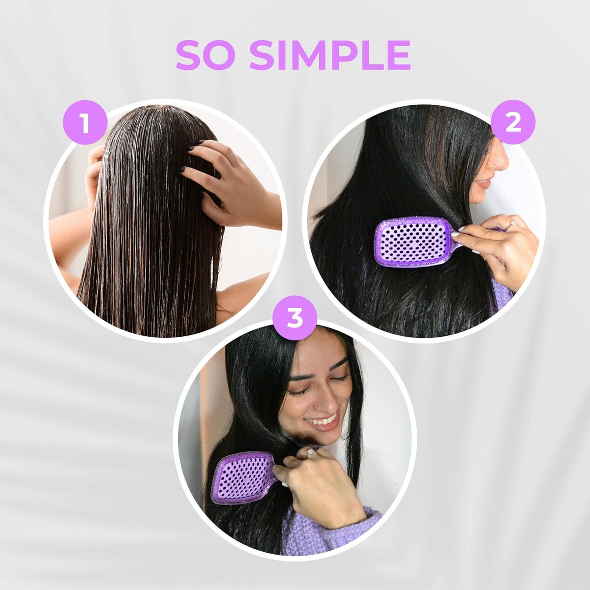 FHI Heat UNbrush Detangling Brush for Pain-Free Brushing on All Wet or Dry Hair Types — Durable DuoFlex Anti-Static Bristles, Lightweight Handle, Vented Hair Brush