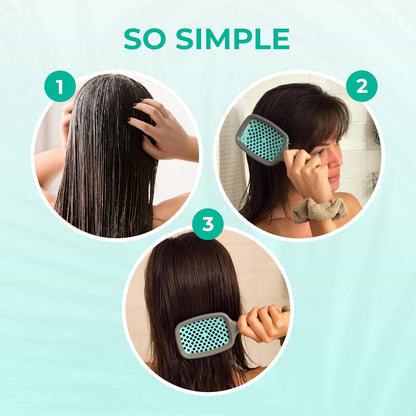 FHI Heat UNbrush Detangling Brush for Pain-Free Brushing on All Wet or Dry Hair Types — Durable DuoFlex Anti-Static Bristles, Lightweight Handle, Vented Hair Brush