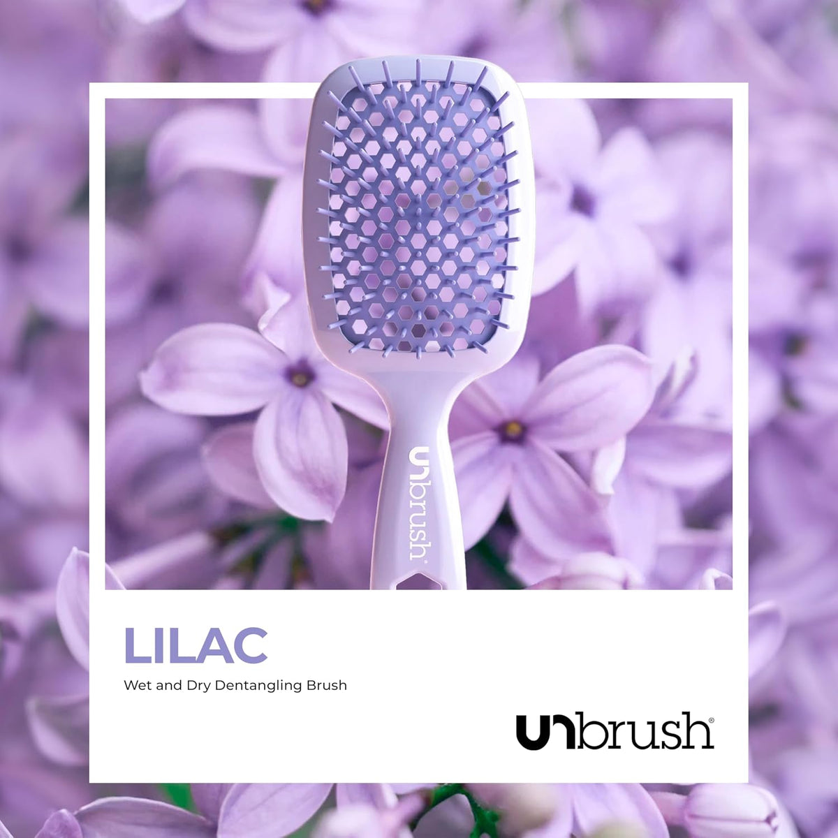 FHI Heat UNbrush Detangling Brush for Pain-Free Brushing on All Wet or Dry Hair Types — Durable DuoFlex Anti-Static Bristles, Lightweight Handle, Vented Hair Brush
