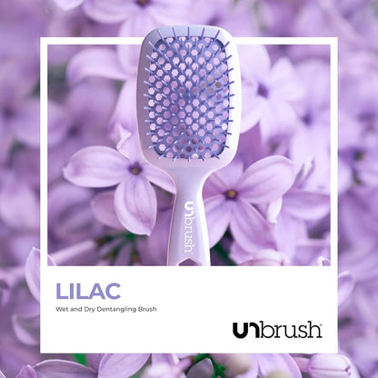 FHI Heat UNbrush Detangling Brush for Pain-Free Brushing on All Wet or Dry Hair Types — Durable DuoFlex Anti-Static Bristles, Lightweight Handle, Vented Hair Brush