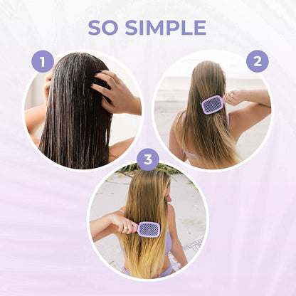 FHI Heat UNbrush Detangling Brush for Pain-Free Brushing on All Wet or Dry Hair Types — Durable DuoFlex Anti-Static Bristles, Lightweight Handle, Vented Hair Brush