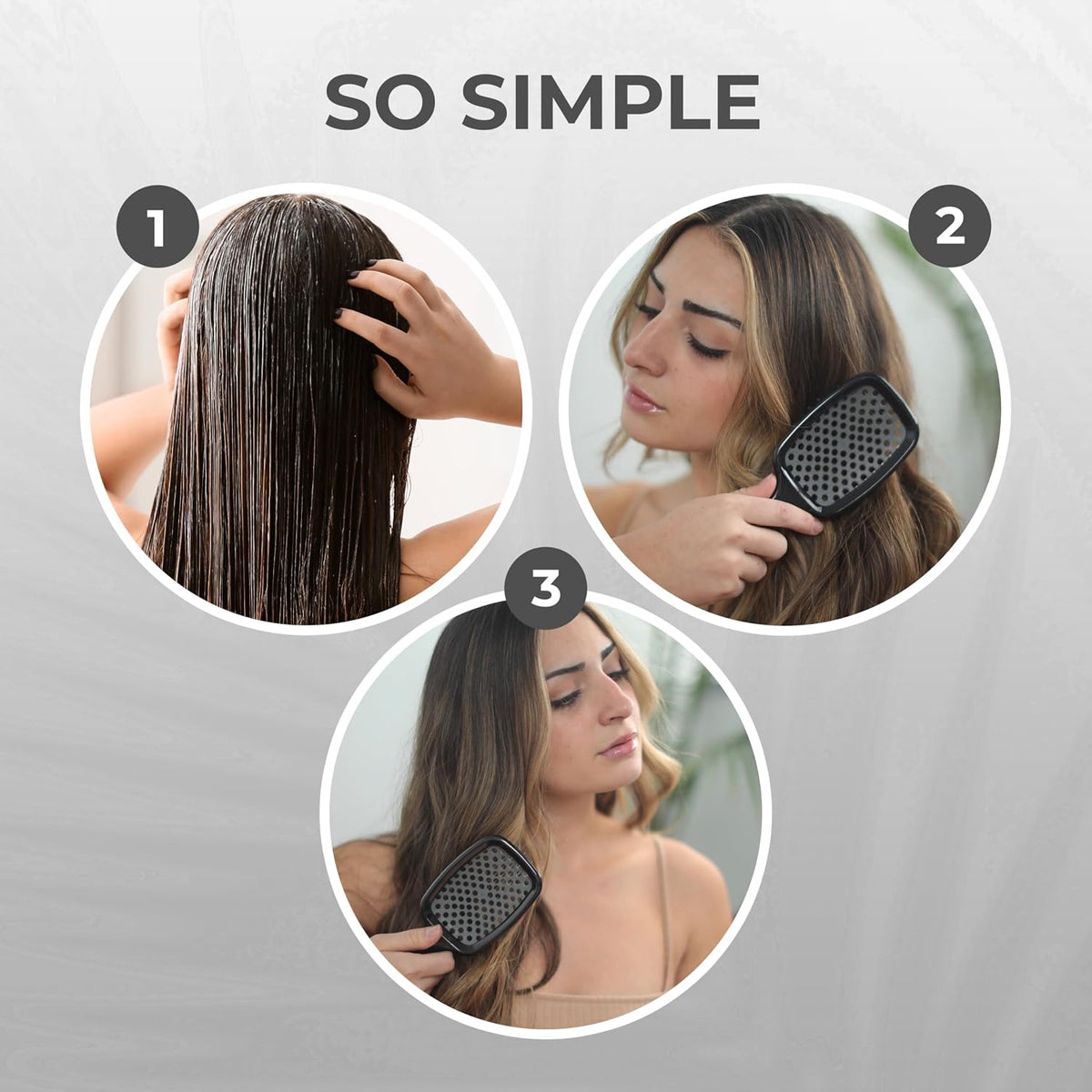 FHI Heat UNbrush Detangling Brush for Pain-Free Brushing on All Wet or Dry Hair Types — Durable DuoFlex Anti-Static Bristles, Lightweight Handle, Vented Hair Brush