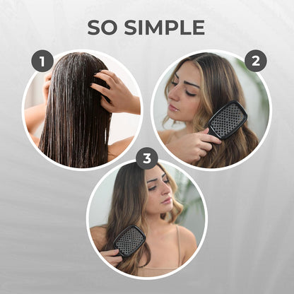 FHI Heat UNbrush Detangling Brush for Pain-Free Brushing on All Wet or Dry Hair Types — Durable DuoFlex Anti-Static Bristles, Lightweight Handle, Vented Hair Brush