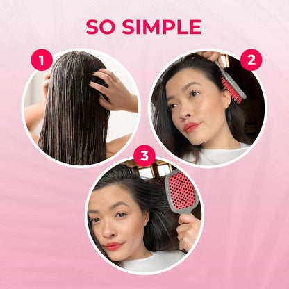 FHI Heat UNbrush Detangling Brush for Pain-Free Brushing on All Wet or Dry Hair Types — Durable DuoFlex Anti-Static Bristles, Lightweight Handle, Vented Hair Brush