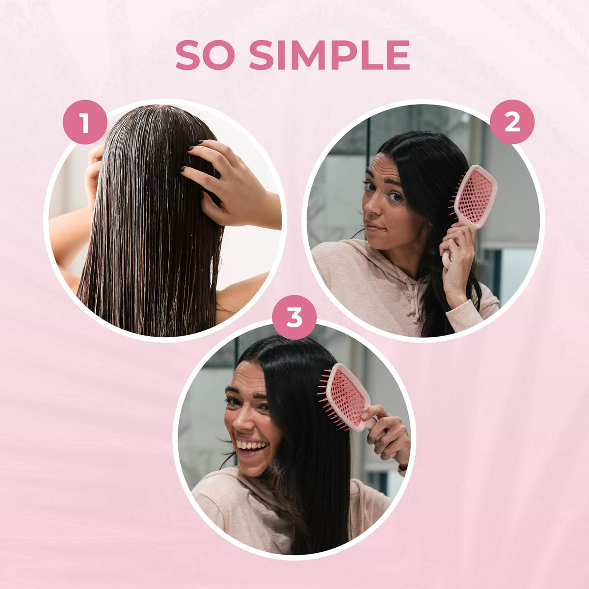FHI Heat UNbrush Detangling Brush for Pain-Free Brushing on All Wet or Dry Hair Types — Durable DuoFlex Anti-Static Bristles, Lightweight Handle, Vented Hair Brush