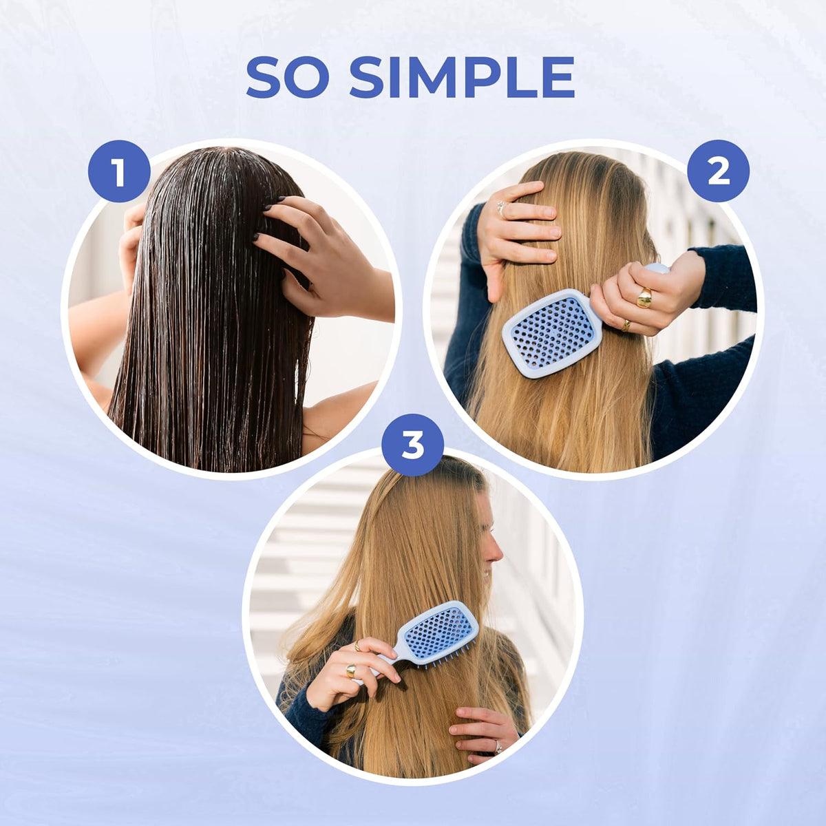 FHI Heat UNbrush Detangling Brush for Pain-Free Brushing on All Wet or Dry Hair Types — Durable DuoFlex Anti-Static Bristles, Lightweight Handle, Vented Hair Brush