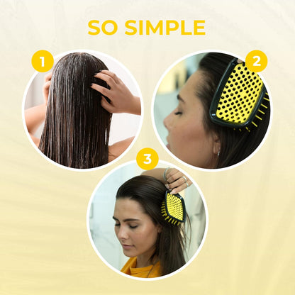 FHI Heat UNbrush Detangling Brush for Pain-Free Brushing on All Wet or Dry Hair Types — Durable DuoFlex Anti-Static Bristles, Lightweight Handle, Vented Hair Brush