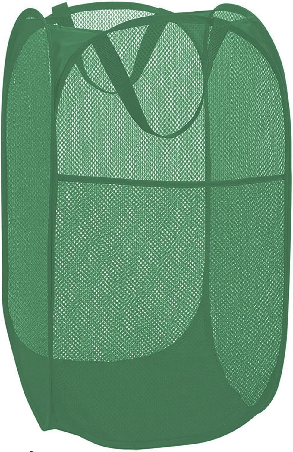 Deluxe Strong Mesh Pop up Laundry Hamper Basket with Side Pocket for Laundry Room, Bathroom, Kids Room, College Dorm or Travel Blush
