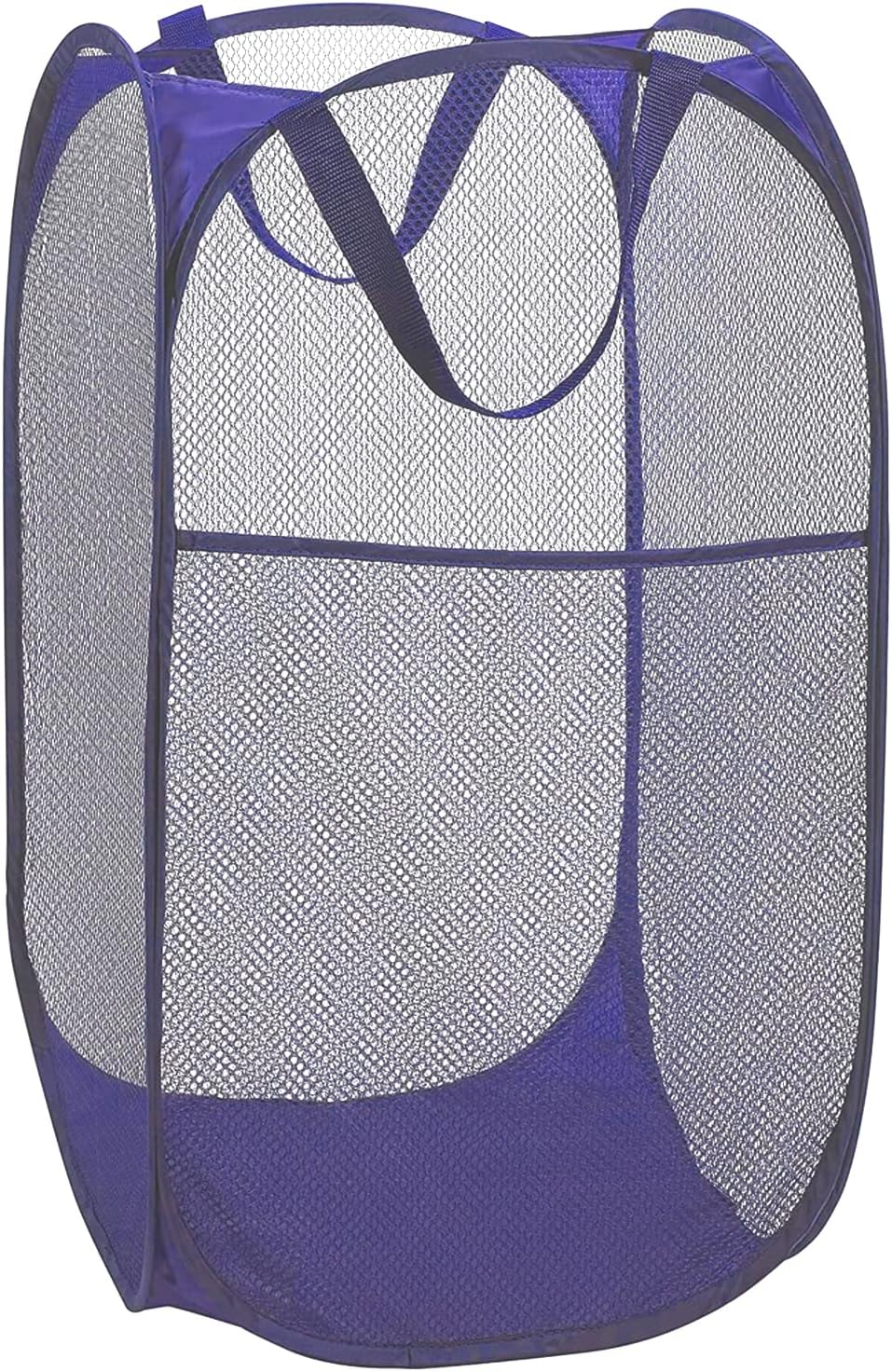 Deluxe Strong Mesh Pop up Laundry Hamper Basket with Side Pocket for Laundry Room, Bathroom, Kids Room, College Dorm or Travel Blush