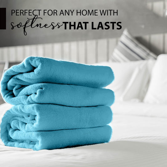 100% Cotton Bath Towels, 24x48 Pack of 6 Towels, Quick Dry, Highly Absorbent, Soft Feel Towel, Gym, Spa, Bathroom, Shower, Pool, Luxury Soft Towels (Grey, 24x48-6 Pack)