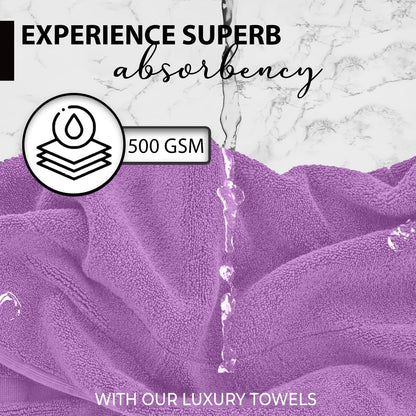 100% Cotton Bath Towels, 24x48 Pack of 6 Towels, Quick Dry, Highly Absorbent, Soft Feel Towel, Gym, Spa, Bathroom, Shower, Pool, Luxury Soft Towels (Grey, 24x48-6 Pack)