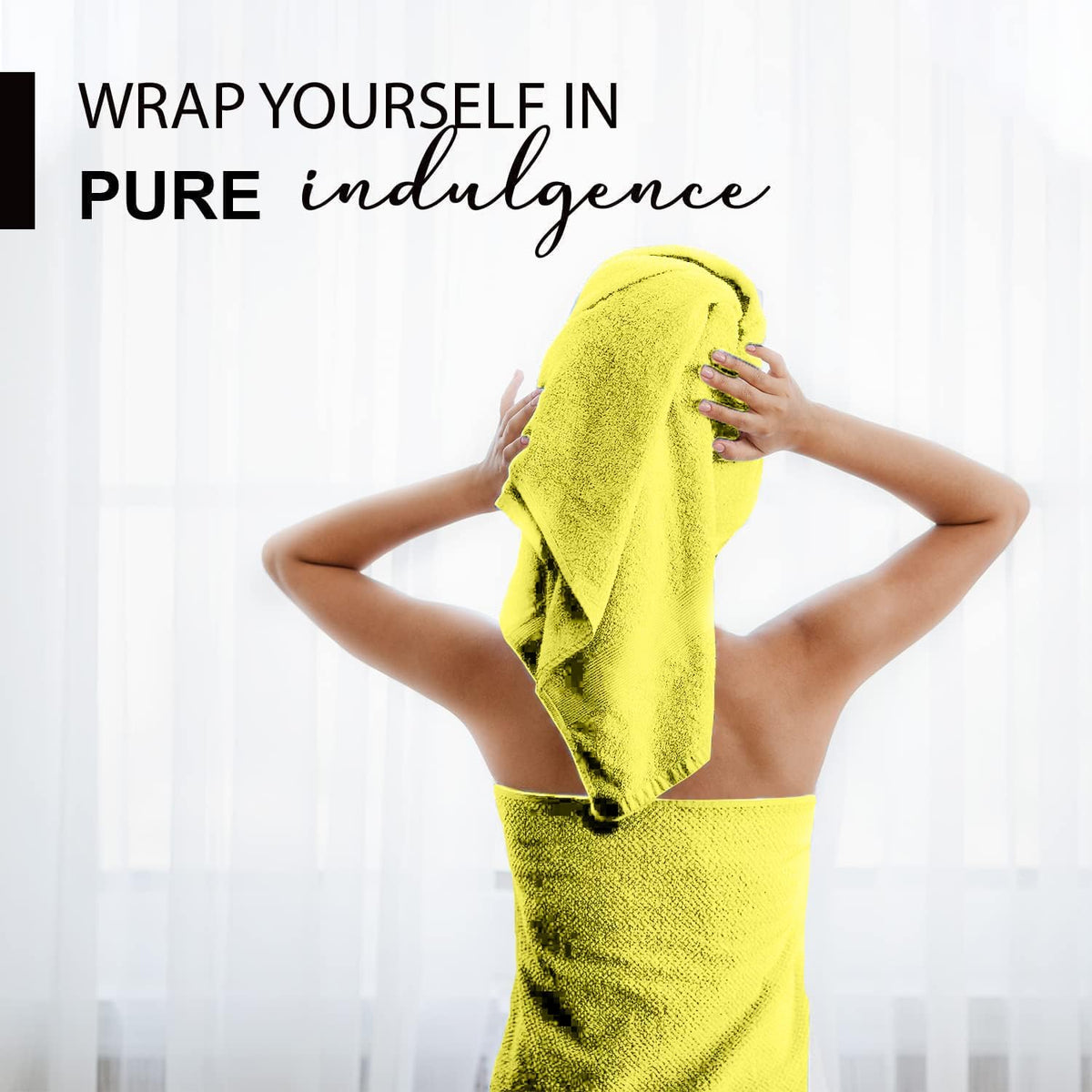 100% Cotton Bath Towels, 24x48 Pack of 6 Towels, Quick Dry, Highly Absorbent, Soft Feel Towel, Gym, Spa, Bathroom, Shower, Pool, Luxury Soft Towels (Grey, 24x48-6 Pack)