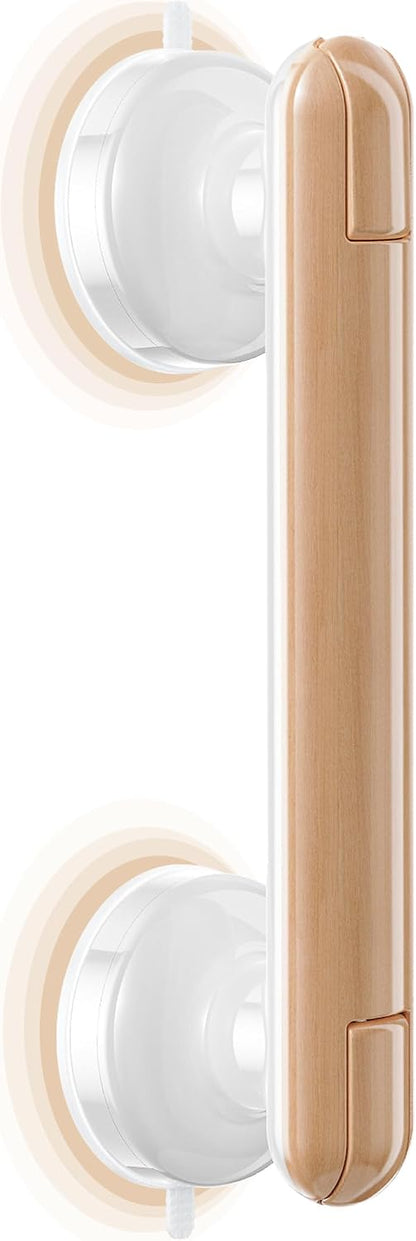 Grab Bars for Bathtubs and Showers Handles for the Elderly and People in Need,2026 New Powerful Suction Cup,No Drilling Required(Yellow-1 Pack)